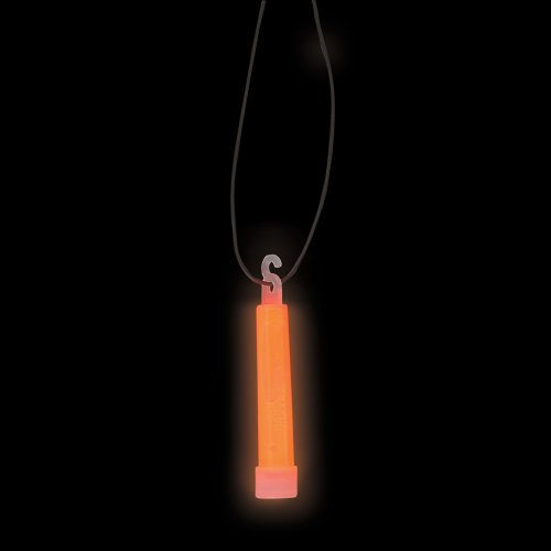 ''JR72926 6'''' Orange GLOW STICK Necklace''
